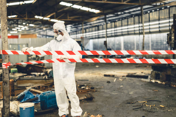 Professional Biohazard technician working in Aniwa, WI